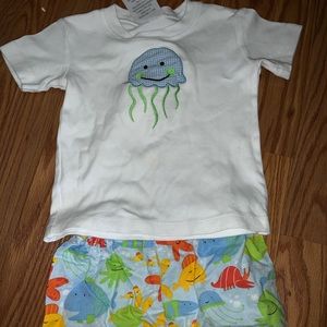 Jellyfish custom shirt and short set
